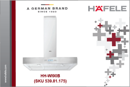 Häfele HH-WI90B Wall-Mounted Cooker Hood  (SKU: 539.81.175)